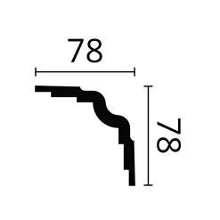 Corniche NMC WALLSTYL WT25 Moulure décorative Corniche de plafond-Noel & Marquet