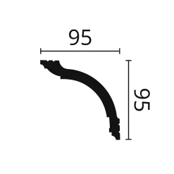 Noel & Marquet Corniche NMC WALLSTYL WT17 Noel Marquet Moulure de plafond 2 m