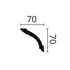 Noel & Marquet Corniche NMC WALLSTYL WT15 Noel Marquet Moulure de plafond 2 m