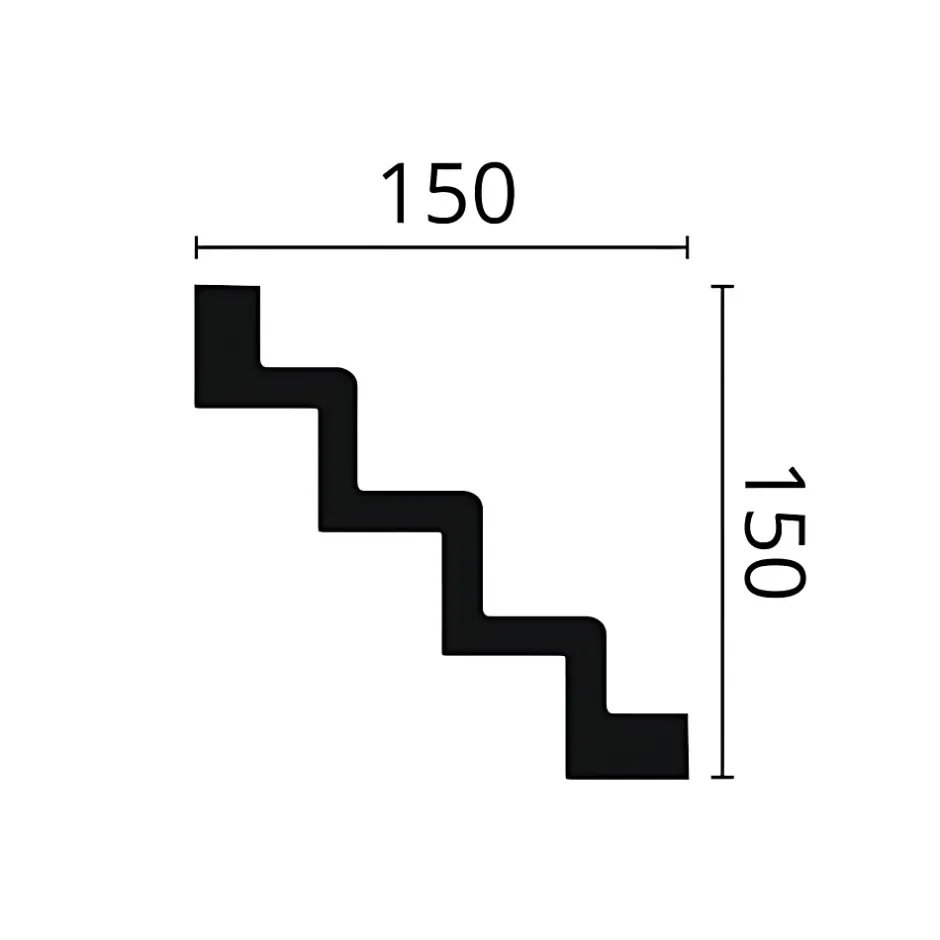 Noel & Marquet Corniche NMC Z51-box ARSTYL 1 carton 8 pièces Moulure décorative