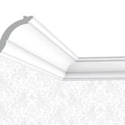 Corniche plafond C05 - 7x7x200cm (h x p x L) - moulure décorative polyuréthane-Cimaises Et Plus Outlet