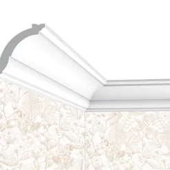 Corniche plafond C05 - 7x7x200cm (h x p x L) - moulure décorative polyuréthane-Cimaises Et Plus Outlet
