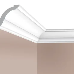 Corniche plafond C05 - 7x7x200cm (h x p x L) - moulure décorative polyuréthane-Cimaises Et Plus Outlet