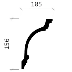 Profhome Corniche 150117 1 carton 8 pièces Moulure décorative