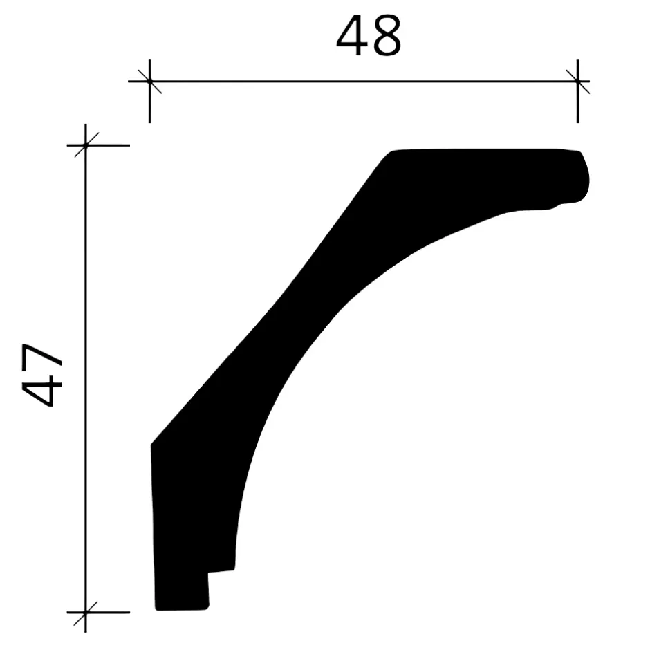 Profhome Corniche 150172 1 carton 24 pièces Moulure décorative