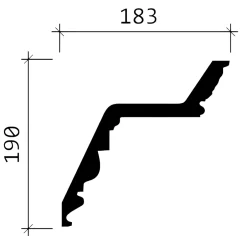 Corniche 150137 Moulure décorative-Profhome Discount