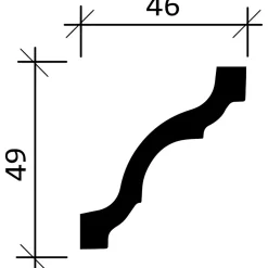 Corniche 650115 Moulure décorative-Profhome New