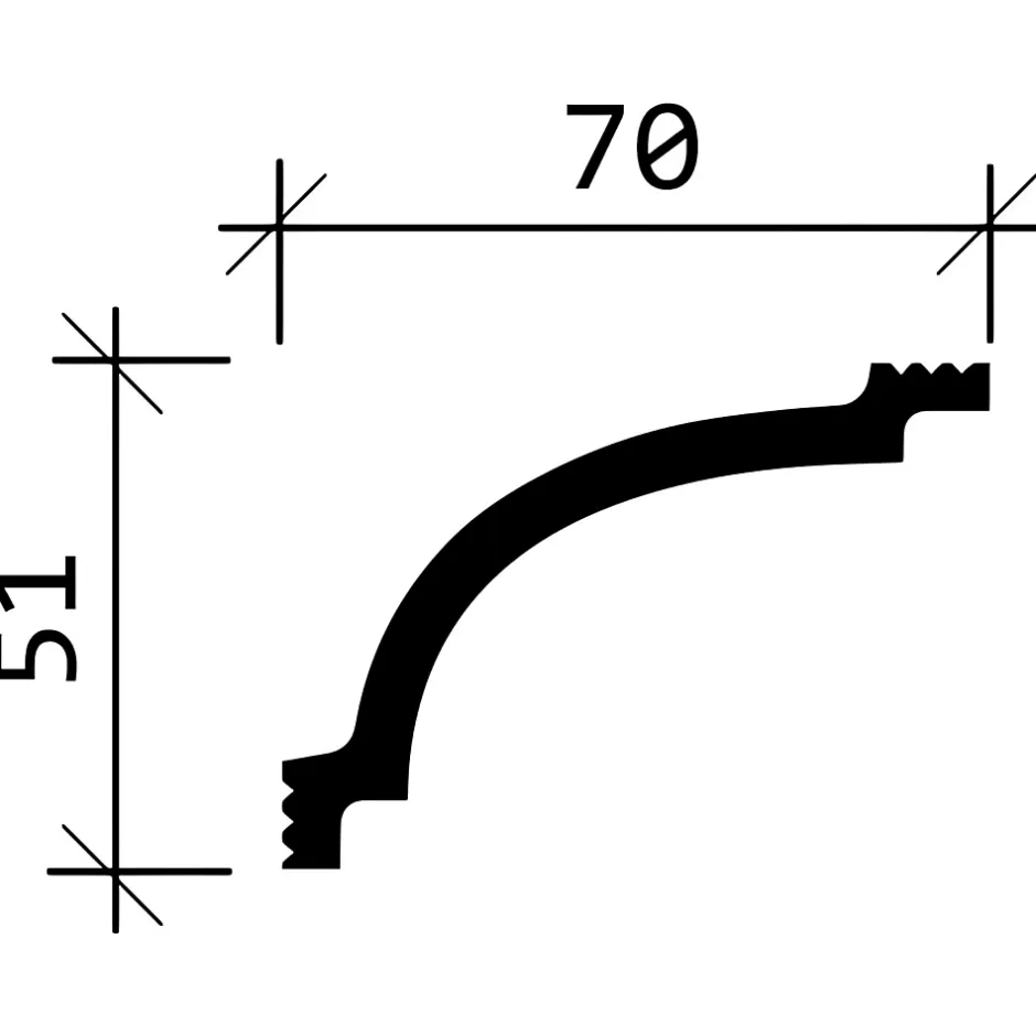 Profhome Corniche 650160 Moulure décorative