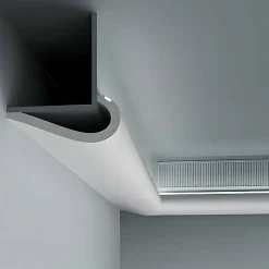 Profhome Corniche 150710 Moulure de plafond Corniche pour éclairage indirect 2 m