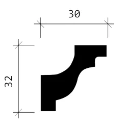 Profhome Corniche 150130 Moulure décorative