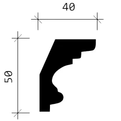 Profhome Corniche 150122 Moulure décorative