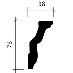 Corniche 150112F Moulure décorative flexible-Profhome Discount