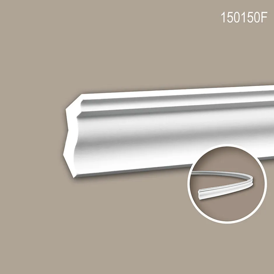 Corniche 150150F Moulure décorative flexible-Profhome Discount
