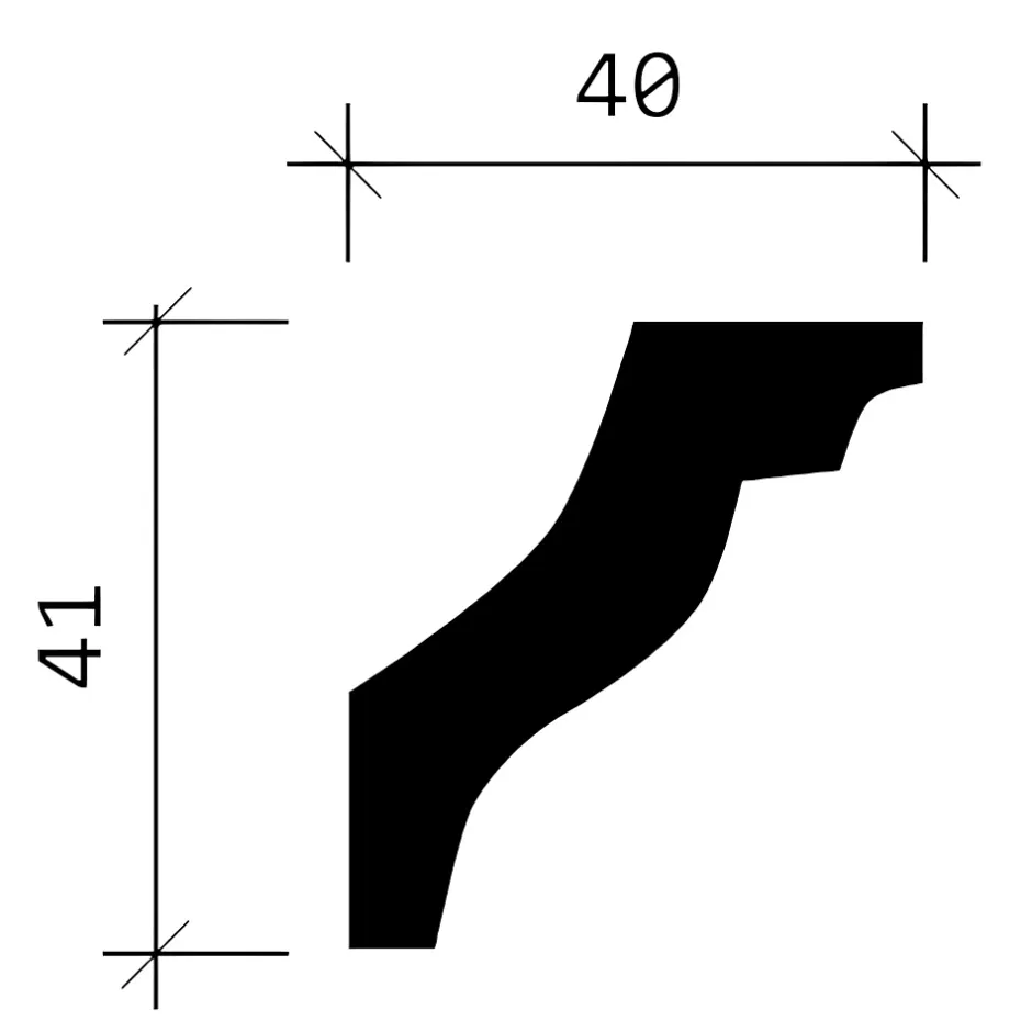 Corniche 150150F Moulure décorative flexible-Profhome Discount