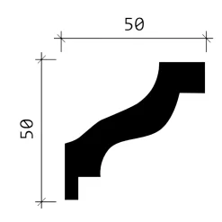 Corniche 150103F Moulure décorative flexible-Profhome Hot