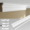 Corniches 100 cm moulures decoratives mur et plafond legeres dures peintables profils deco pour renovation et finition JC496-W-Ikhemalarka Sale