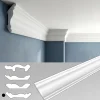 Corniches 100 cm moulures decoratives mur et plafond legeres dures peintables profils deco pour renovation et finition JC80-W-Ikhemalarka Sale