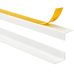 Corniere d'angle interieur PVC 50x20mm Autocollante, 150 cm, blanc-Quest New