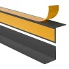 Quest Corniere d'angle interieur PVC 50x50mm Autocollante, 200 cm, gris foncé