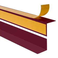 Quest Corniere d'angle interieur PVC 20x20mm Autocollante, 200 cm, bordeaux