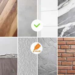 Quest Corniere d'angle interieur PVC 30x30mm Autocollante, 200 cm, beige