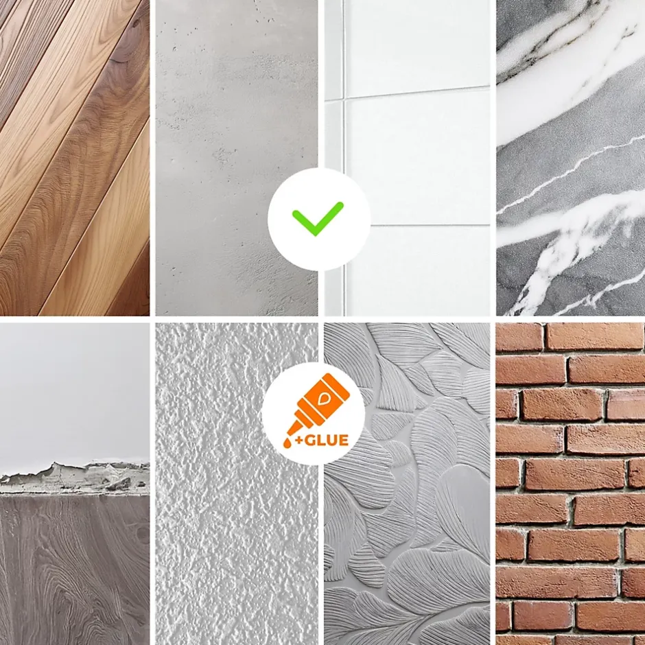 Corniere d'angle interieur PVC 40x40mm Autocollante, 200 cm, beige-Quest Discount