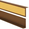 Corniere d'angle interieur PVC 50x20mm Autocollante, 100 cm, marron-Quest Online