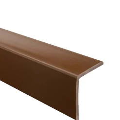 Corniere PVC 40x40mm - Profil d angle souple de protection, 150 cm, marron-Quest Hot