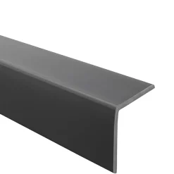 Corniere PVC 27x27mm - Profil d angle souple de protection, 130 cm, gris foncé-Quest Best