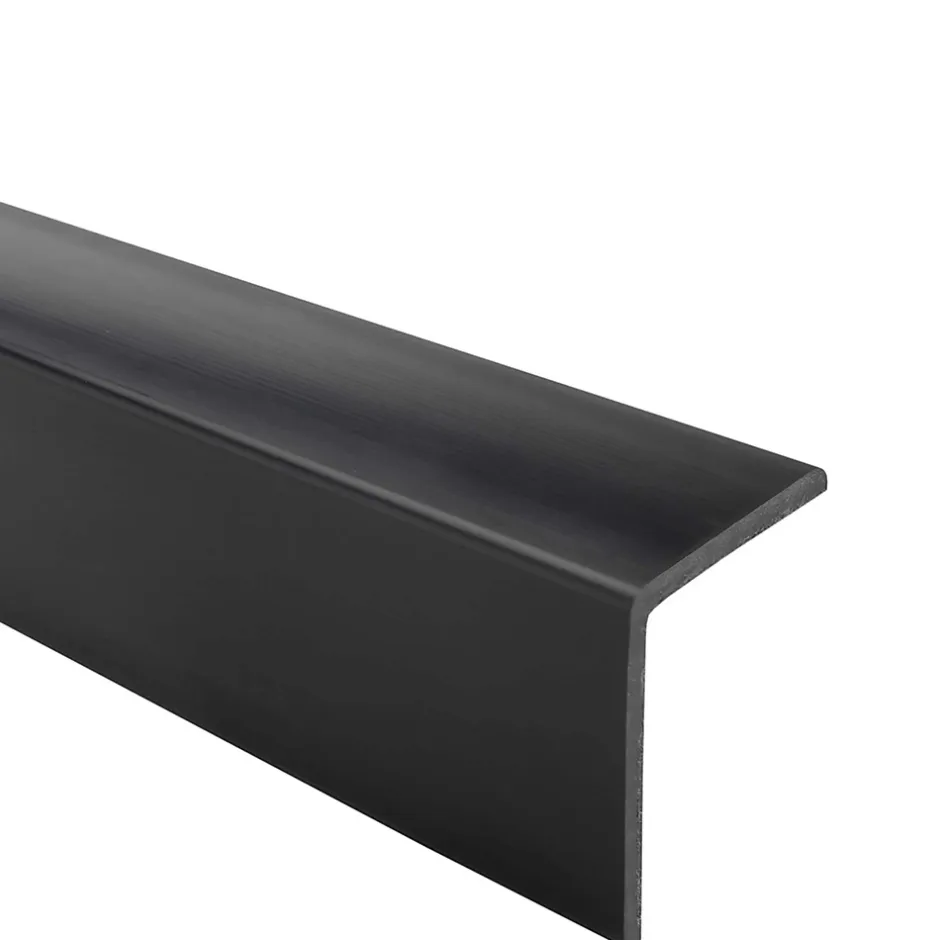 Corniere PVC 50x50mm - Profil d angle souple de protection, 110 cm, noir-Quest Best