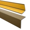 Quest Corniere PVC 40x40mm , Profile d angle autocollant, Protection murale, 200 cm, laiton