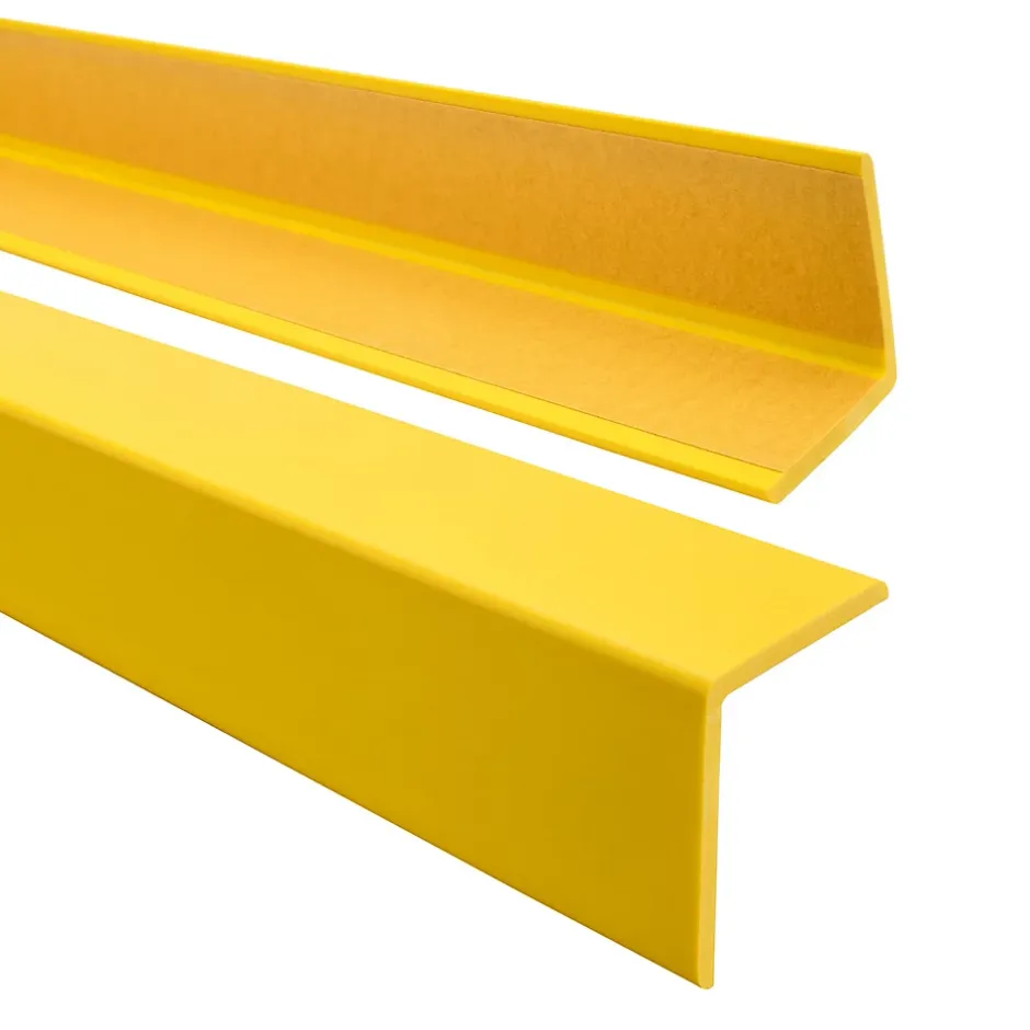 Corniere PVC 27x27mm , Profile d angle autocollant, Protection murale, 165 cm, jaune-Quest Best