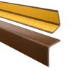 Corniere PVC 40x40mm , Profile d angle autocollant, Protection murale, 80 cm, marron-Quest