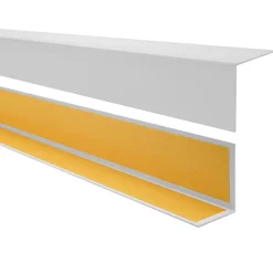 Cornière PVC 25x15mm , Autocollante, Protection coins et arêtes, 200 cm, gris-Quest Online