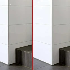 Cornière PVC 25x15mm , Autocollante, Protection coins et arêtes, 200 cm, gris-Quest Online