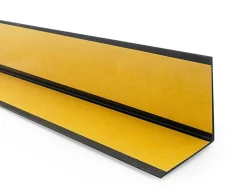 Cornière PVC 50x50mm , Autocollante, Protection coins et arêtes, 150 cm, noir-Quest Hot
