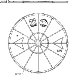 Jouplast Correcteur de pente 2,5% pour plot dalle - A l'unite