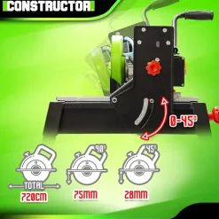 Coupe carrelages radial 800 W - 200mm - Longueur de coupe max 720mm --Constructor Discount