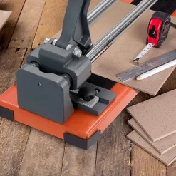 Giantex Coupe-Carreaux Manuel avec Cadran en Alliage Amovible et Pieds de Support,Longueur 600 MM,Epaisseur Maximale 12 MM,Angle de Coupe