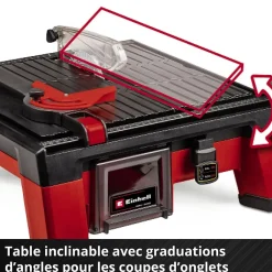 Coupe-carrelage sans fil TE-TC 18/115 Li-Solo 18V (sans batterie)-Einhell Outlet