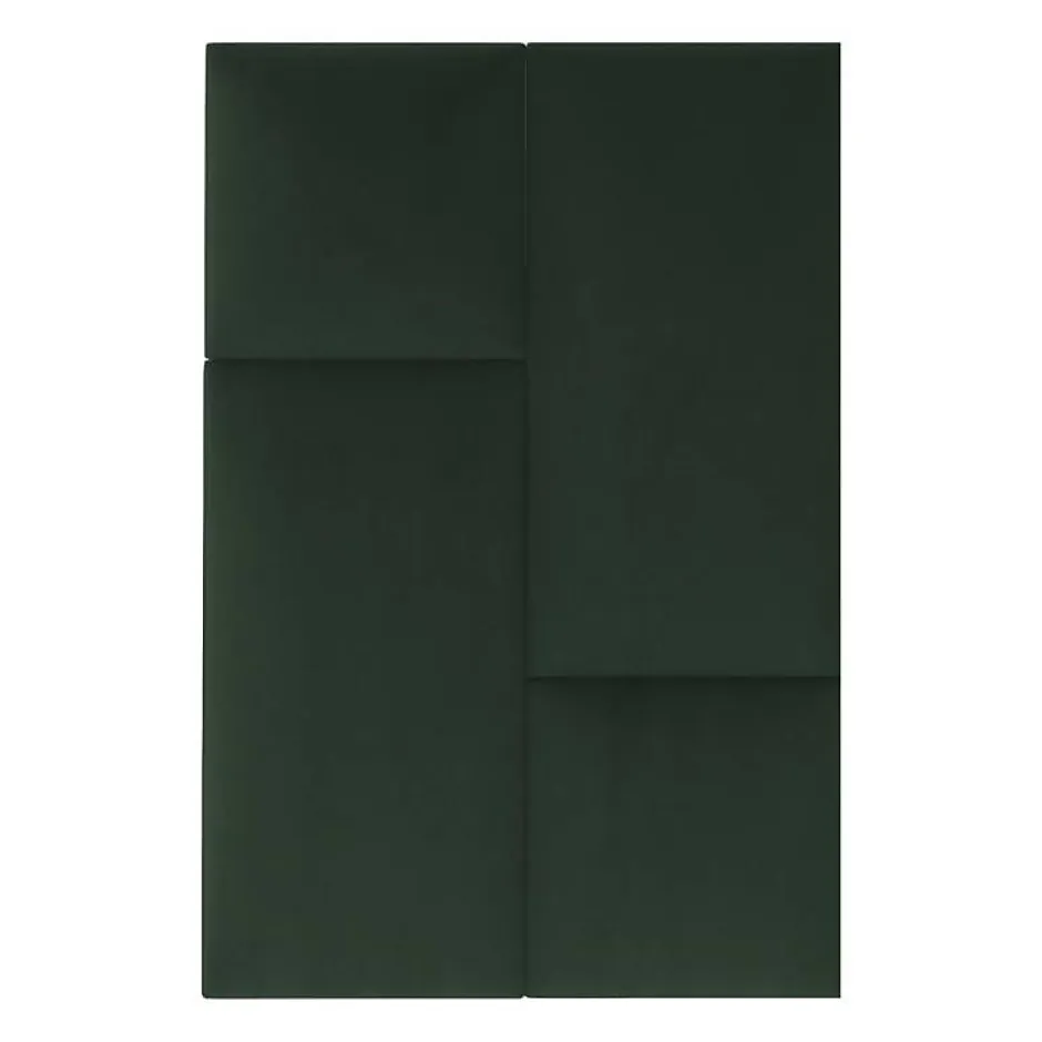 Coussin mural velours vert sapin - 60 x 30-Decoon Online