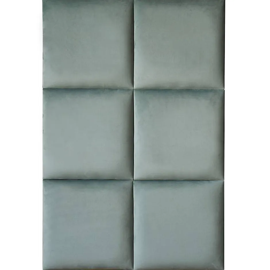 Decoon Coussin mural velours vert pastel - 30 x 30
