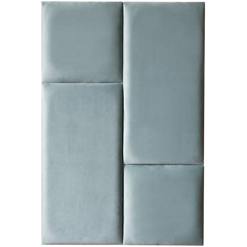 Decoon Coussin mural velours vert pastel - 30 x 30