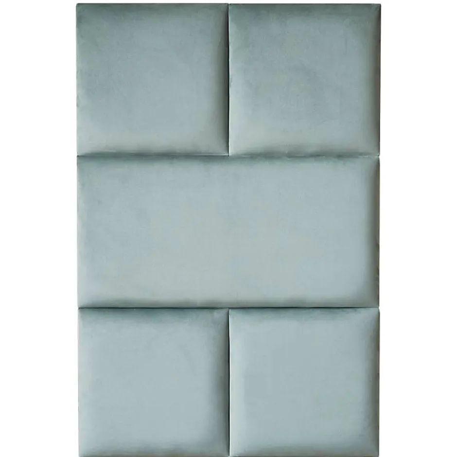 Decoon Coussin mural velours vert pastel - 30 x 30
