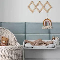 Decoon Coussin mural velours vert pastel - 60 x 30