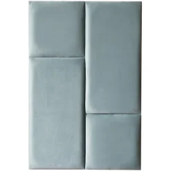 Decoon Coussin mural velours vert pastel - 60 x 30