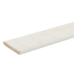 Couvre joint brut de sciage blanc 250 x 37,5 cm- Outlet