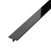 Ilcom Couvre-joint profilé décoratif Ts en inox rectifié Noir poli - 15mm x 2440mm x 0,65 ep.