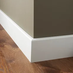 GoodHome Couvre-plinthe MDF Blanc 220 x 13,8 cm Décor 10 (vendue à la pièce)