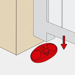 Afbat - Tb Industrie Sas Crapaudine à visser pour portail Ø12mm Afbat noir
